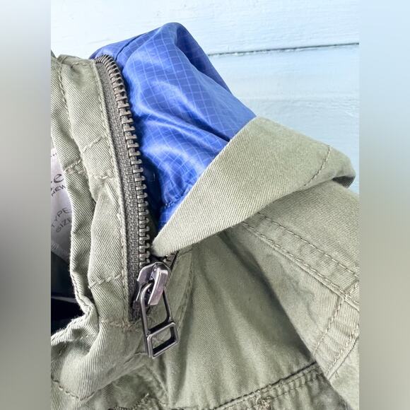 J Crew Crewcuts olive green army utility cargo field jacket preppy Barbour fall - Picture 7 of 9